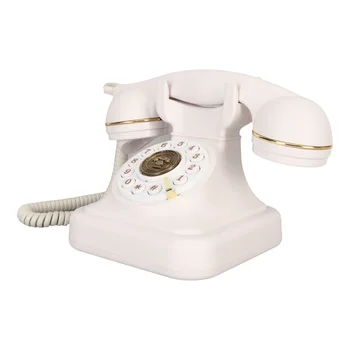 Retro Fiksuotojo ryšio Telefono Senamadiškas Derliaus Dekoratyvinių Telefonu Didelis Mygtukas Corded Fiksuoto Telefono Home Viešbučio Verslo Biuras