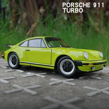 WELLY 1:24 Porsche 911 Turbo 3.0 1974 Lydinio Automobilių Diecasts & Žaislinės Transporto priemonės Automobilio Modelio Miniatiūra Masto Modelio Automobilių Žaislai Vaikams