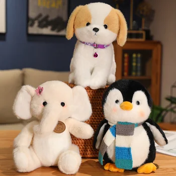 Kawaii Minkštas Pingvinas Dramblys Koala Pliušinis Žaislas Vaikams, Įdaryti Šuo, Lokys Baby Doll Vaikas Žaislas Gimtadienio Dovana Vaikams