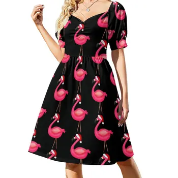 Pink Flamingo Kalėdų Dress Moteris suknelės vasaros suknelė kasdien vasaros suknelė moteris 2023 madinga