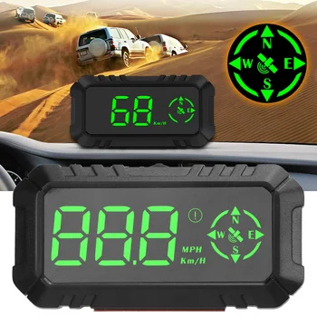 3in Automobilio prietaisų Skydelyje GPS Spidometras HUD Ekranas KM/H, MPH Perjungimo greičio viršijimo Nuovargį Vairavimo Signalą VISUREIGIS Sunkvežimis