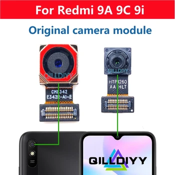 Originalus Priekiniai Galinio vaizdo Kamera Modulis Xiaomi Redmi 9A 9C 9i Atgal Pagrindinė Kamera Selfie Didelis Mažas Susiduria Flex Kabelis Dalys, Remontas