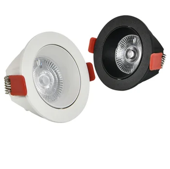 Pritemdomi AC85~265V Embedded Anti-Glare LED Šviestuvai 7W/9W/12W/15W LED Lubų Apšvietimas Fone Šviestuvai, Patalpų Apšvietimas