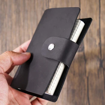 Oda Notebook Organizatorius Planavimo Rankų Darbo Natūralios Odos Padengti A8 Aikštėje Dot Palaidų Lapų Popieriaus Bloknotu Pastaba Knygos Dienoraštis Dovana
