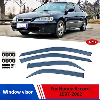 Honda Accord 1997-2002 Lietaus Giards Priedai Langų Skydelius Automobilių Lietaus apsauga Verstuvai, Markizės Apdailos Dangtelio juostelė atspari Vandeniui
