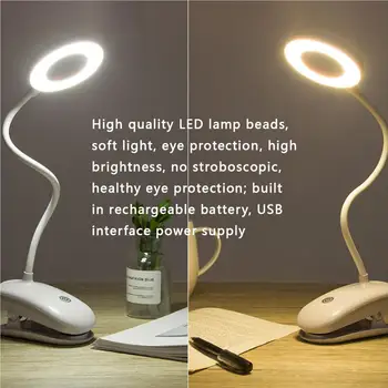 LED USB Lankstus Stalo Lempos Įrašą Pakeliamos Miegamojo Lovos Studijų Šviesos Akių Apsauga Stalo Lempa Darbo Skaityti