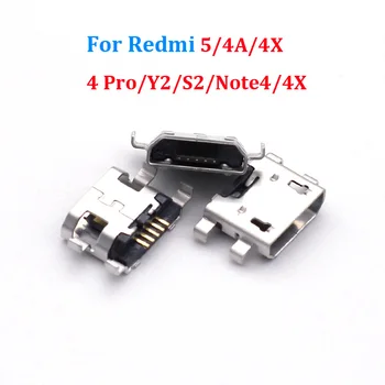 10-100VNT Įkrovimas, Doko Jungtis Xiaomi Redmi 4 PASTABA 4X / Redmi 4A 4X 5/4 Pro/Y2/S2 Micro USB, Įkroviklio Lizdas Uosto Kištukinis