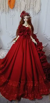 BJD doll drabužių ilga suknelė tinka 1/3 lėlės parduoti suknelė tik