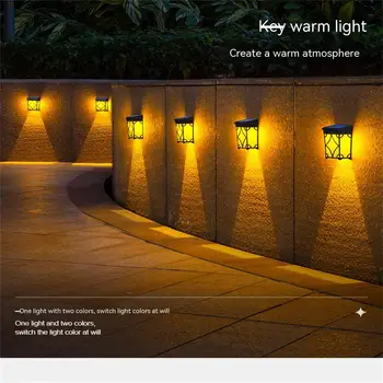 Lauko LED Saulės Sieniniai Šviestuvai Villa Garden Cottage Kraštovaizdžio Veranda Gatvės Šviesos Terasa, Balkonas, Lauko Led Saulės Žibintas
