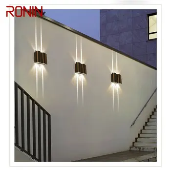 RONIN Lauko Sconce Šviesos Aliuminio LED Modernus Kiemo Sienos Lempos Vandeniui Kūrybos Dekoratyvinis Už Veranda, Koridorius Balkonas