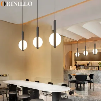 Modernus minimalistinis LED naktiniai liustra kambarį fono sienos ilgą eilutę šviesos valgomasis, miegamasis mažas liustra