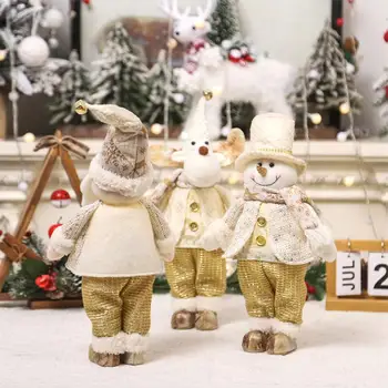 Kalėdų Lėlės Medžio Dekoro Naujųjų Metų Ornamentu Elnių, Sniego Santa Claus Nuolatinis Lėlės Navidad Apdailos Linksmų Kalėdų 2023
