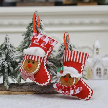 Kabinti Kalėdinių Kojinių Dovanų Maišelis Kalėdos Dovanų Maišelis Kalėdų Eglutės Dekoravimo Ornamentu Kūrybos Kabinti Saldainiai Kojinių Kabinti Saugojimo Krepšys