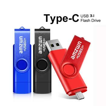 C TIPAS USB Flash Drive, OTG 2 IN 1 USB 3.0 128GB Pen Drive 64GB 256 GB 512 GB Pendrive Atminties Diską