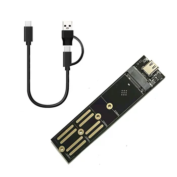 HDD Riser Card M2 Kietojo Disko Adapteris Nvme/Ngff Dual Protokolo USB 3.1 SATA Pcie Išorės Reader Adapterio plokštę