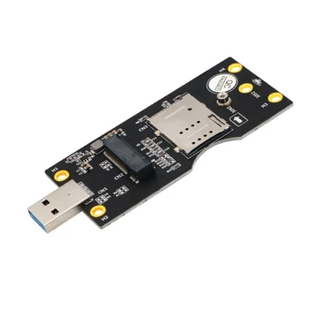 NGFF M. 2 Raktas B USB 3.0 Adapteris Plėtros Kortelę Su Kortelės Lizdas WWAN/LTE, 3G/4G/5G Modulio laikiklis 3042/3052 M. 2 SSD