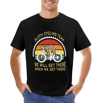 Tinginys Dviračių Komanda T-Shirt viršūnes grafinis marškinėliai, sporto sirgalių marškinėliai negabaritinių marškinėliai vyrams
