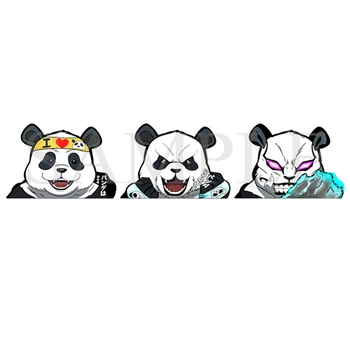 Džiudžiutsu Kaisen Panda 3D Judesio Lagaminą Lipdukas Džiudžiutsu Kaisen Anime Automobilių Lipdukai Vandeniui Lipdukai, Nešiojamas,Šaldytuvas
