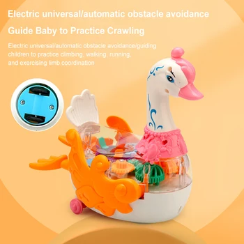 Elektroninių Swan Žaislas Greitis Pakeisti Šviesos Muzikos Swan Kūrybinis Dizainas Mielas Swan Žaislai Nėra Toksiškos Vaikas, Vaikui, Berniukams, Mergaitėms