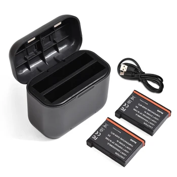 Baterijos Įkroviklio Insta360 X3 su 2 Baterijos Kanalų Įkrovimo Dėžutė su USB Prievado Kišenėje Apmokestinimo Atveju 1800mAh Baterijas