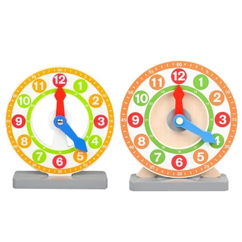 Mediniai Mokymosi Laikrodis Švietimo Clockface pradinių Vaikai Netoksiška Spalvos Atspausdintas Mokymo Laikrodis Mokyklos Raštinės reikmenys